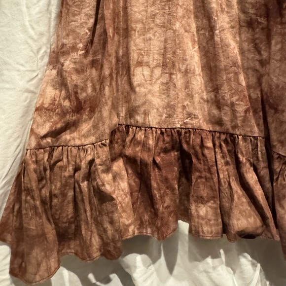 Brown marble print dress L - Picture 6 of 9